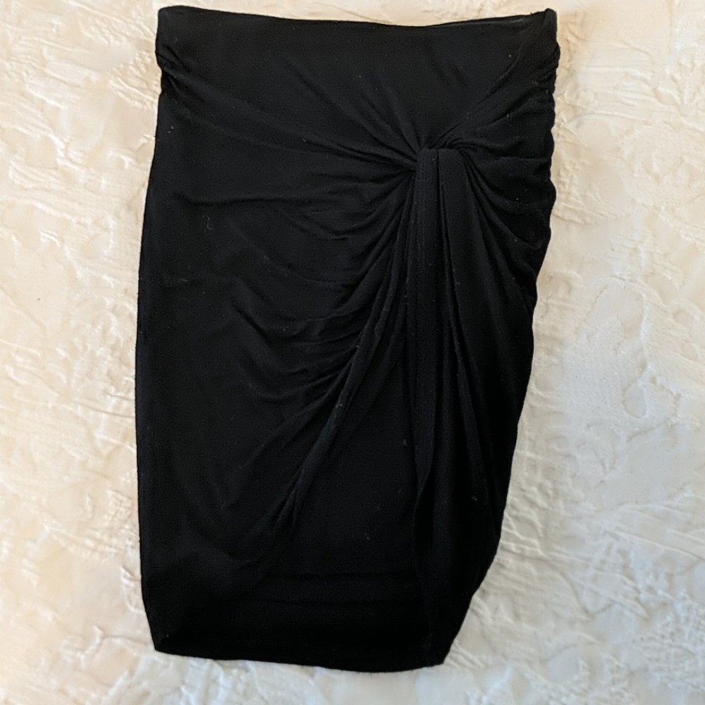 4/$20 Forever21 Black Twisted Pencil Skirt